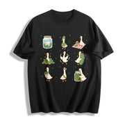 Pickle Lover Silly Goose Cotton T-Shirt in Black