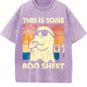 Halloween vintage washed oversized T-shirt in Purple