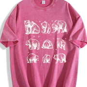 Bears 90s ® Tattoo Vintage Washed T-Shirt in Red