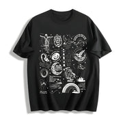 Stevie Nicks Tracklist Cotton T-Shirt in Black