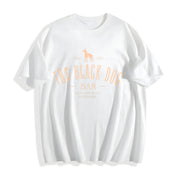 Minimalist the Black Dog Concert for Friend Era Tour Cotton T-Shirt in White