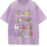 Princess's Library Vintage Washed T-Shirt in Purple