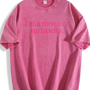 I'm A Mommy Mamacita vintage washed oversized T-shirt in Red