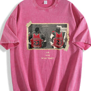 Chicago The Last Dance MJ & Pip vintage washed oversized T-shirt in Red
