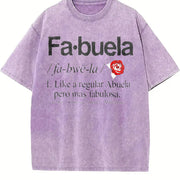 Fabuela Definiton Fabuela vintage washed oversized T-shirt in Purple