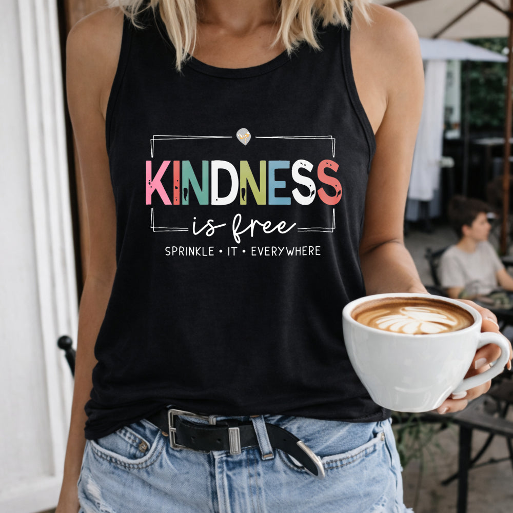 Long-sleeve for Spring and Autumn Women's Color Cotton Tank Top in Black