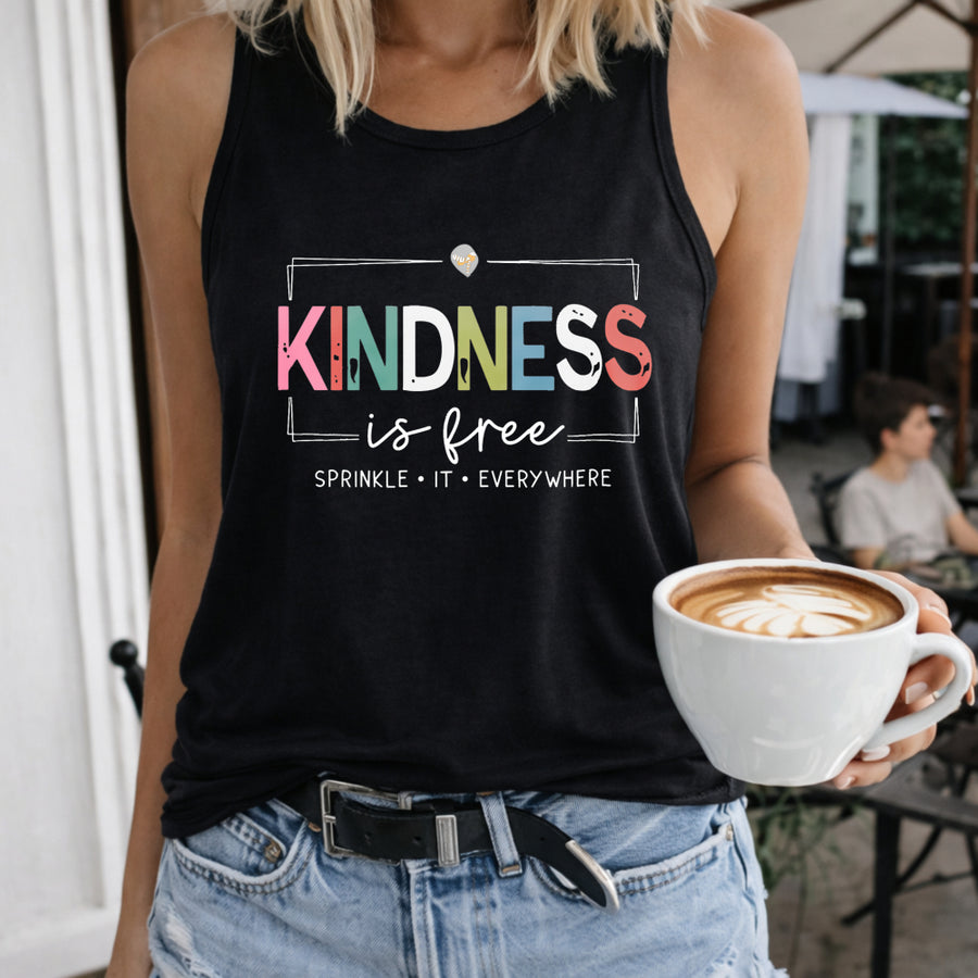 Long-sleeve for Spring and Autumn Women's Color Cotton Tank Top in Black