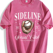 Distressed Distinctive Vintage Washed T-Shirt in Red