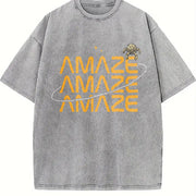 Amaze Project Hail Mary Rocky Inspired Sci-fi Space Quote Vintage Washed T-Shirt in Gray