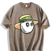 ZestLoop Malbon Golf Bucket Character Vintage Washed T-Shirt in Brown