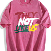 They Not Like Us Vintage Washed T-Shirt in Red