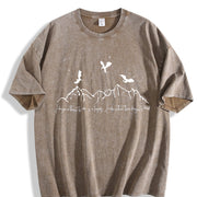 A Dragon Without Its Rider Is a Tragedy Vintage Washed T-Shirt in Brown