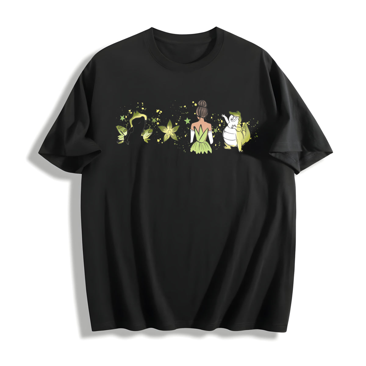 New Orleans Princess Cotton T-Shirt in Black