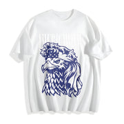 Americawww Sarcastic Fourth of July Bald Eagle for Classic Cotton T-Shirt in White