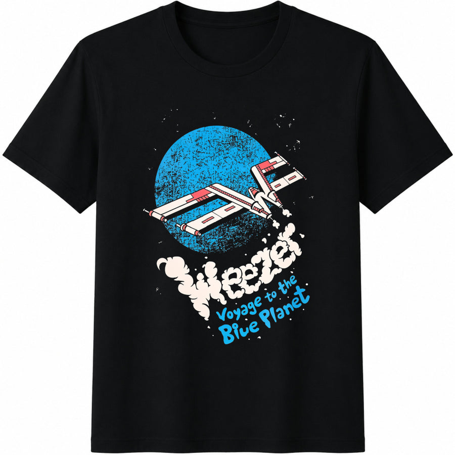 Weezer Voyage to the Blue Planet Cotton T-Shirt in Black