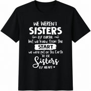Bestie Sister Cotton T-Shirt in Black