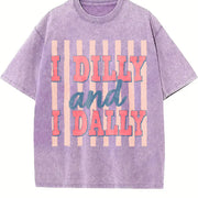 Teacher Mode Off Coquette Bow Retro Break Pastel Vintage Washed T-Shirt in Purple