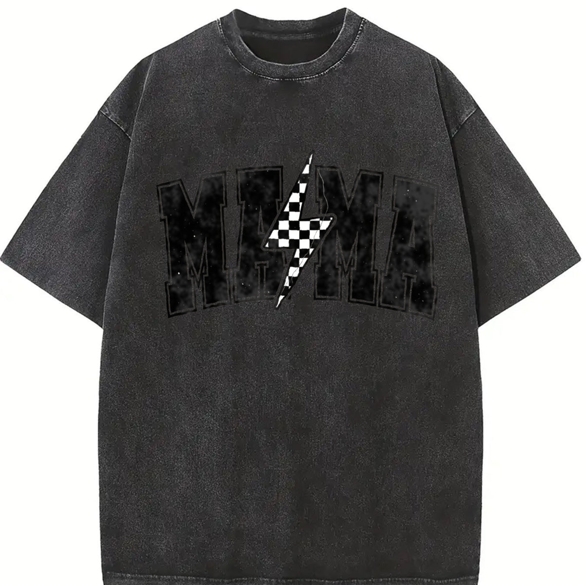Suddenly Appearing Mom Vintage Washed T-Shirt in Black