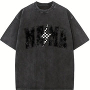 Suddenly Appearing Mom Vintage Washed T-Shirt in Black