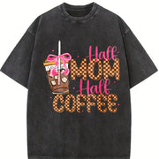 HANG IN THERE Vintage Washed T-Shirt in Black
