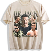 Dr. Jack Abb0t the Pittt Vintage Washed T-Shirt in Beige