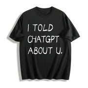 Quote Cotton T-Shirt in Black