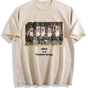 1996 Chicago Squad vintage washed oversized T-shirt in Beige