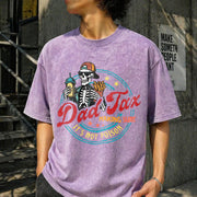 Dad Tax Making Sure It's Not Poison Vintage Washed T-Shirt in Purple