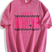 I May Be Wrong Snarky Vintage Washed T-Shirt in Red