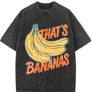 That's Bananas Vintage Washed T-Shirt in Black