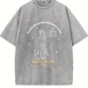 When Injustice Becomes Law Resistance Becomes Duty Vintage Washed T-Shirt in Gray