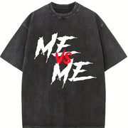 Me Vs Me Vintage Washed T-Shirt in Black