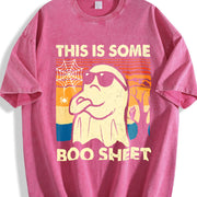 Halloween vintage washed oversized T-shirt in Red