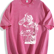Chainsaw Man Denji Vintage Washed T-Shirt in Red