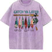 Catch Ya Later Vintage Washed T-Shirt in Purple