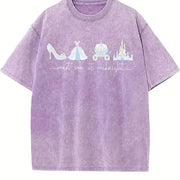 Meet Me at Midnight Vintage Washed T-Shirt in Purple