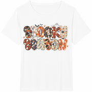 Halloween Spooky Season Cotton T-Shirt in White
