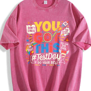 You Got This Test Day Vintage Washed T-Shirt in Red
