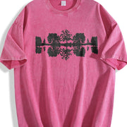 Reflection Tree Vintage Washed T-Shirt in Red