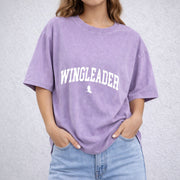 Xaden Riorson Wingleader vintage washed oversized T-shirt in Purple