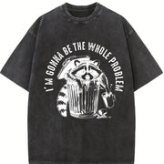 I’m Gonna Be the Whole Problem Vintage Washed T-Shirt in Black