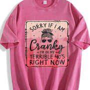 Relaxing and Sorry If IM a Bit Impatient IM Going Through Vintage Washed T-Shirt in Red