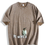 It Was a Joke Vintage Washed T-Shirt in Brown