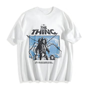 Y2k the Thing Sci-fi Movie Cotton T-Shirt in White