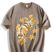 Shinsley Batik Brand Vintage Washed T-Shirt in Brown
