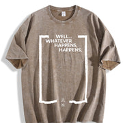 Cowboy Bebop Anime /. Vintage Washed T-Shirt in Brown