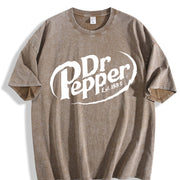 Dr Pepper Est. 1885 Vintage Washed T-Shirt in Brown