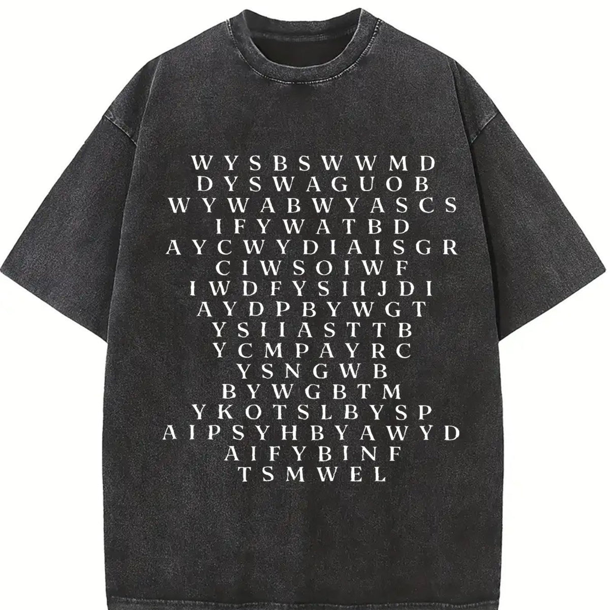 Smallest Man Bridge and Outro Vintage Washed T-Shirt in Black