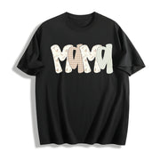 Camo Malard Duck Mama Cotton T-Shirt in Black