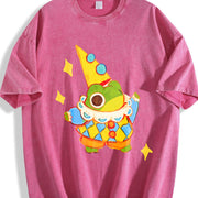 Star Frog Coloful vintage washed oversized T-shirt in Red